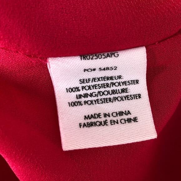 10 Crosby Derek Lam Catia Dress Abstract Print Floral V-Neck Mini Pink Size 0 - Picture 9 of 11